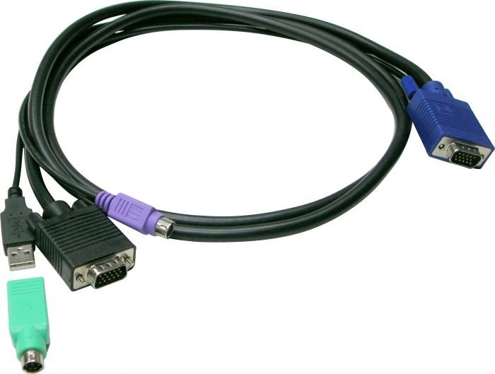 LevelOne KVM Kabel ACC-3202 USB+PS/2 3