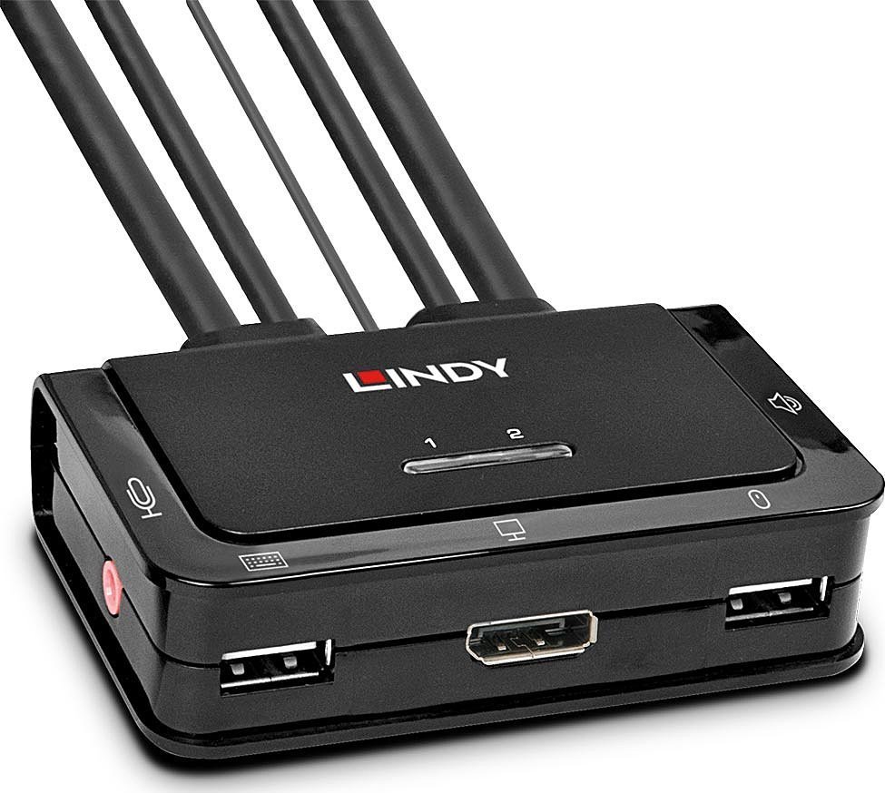 LINDY 2 Port DisplayPort 1.2