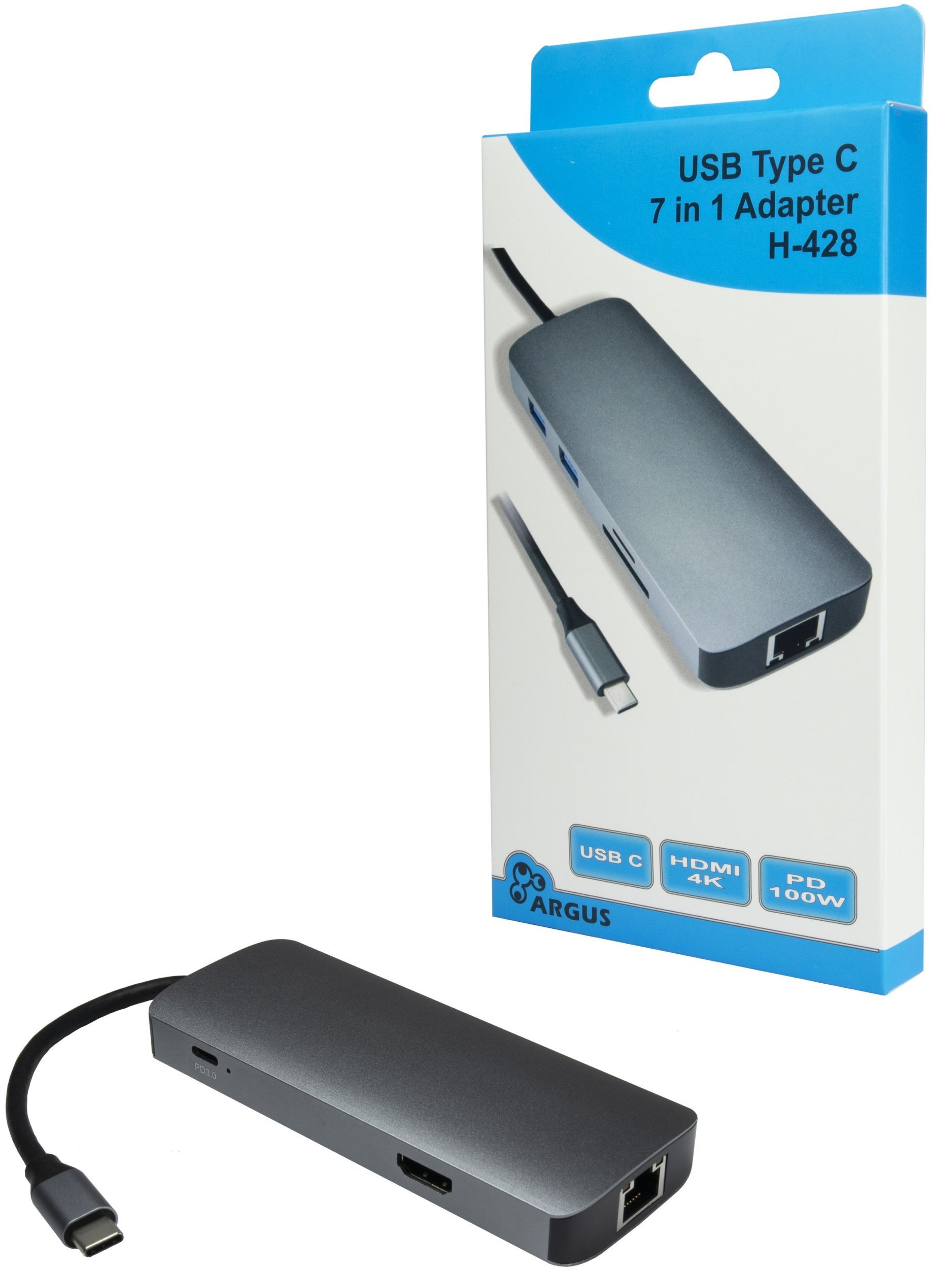 Inter-Tech Dockingstation USB-C Argus 7in1 |