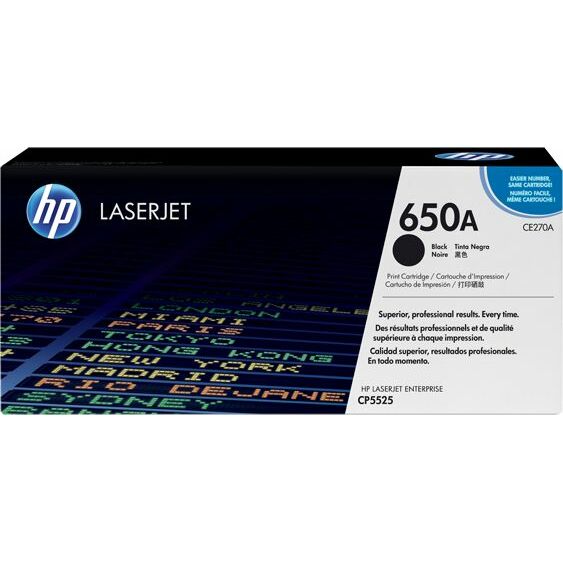 HP 650A (CE270A) Toner - Black