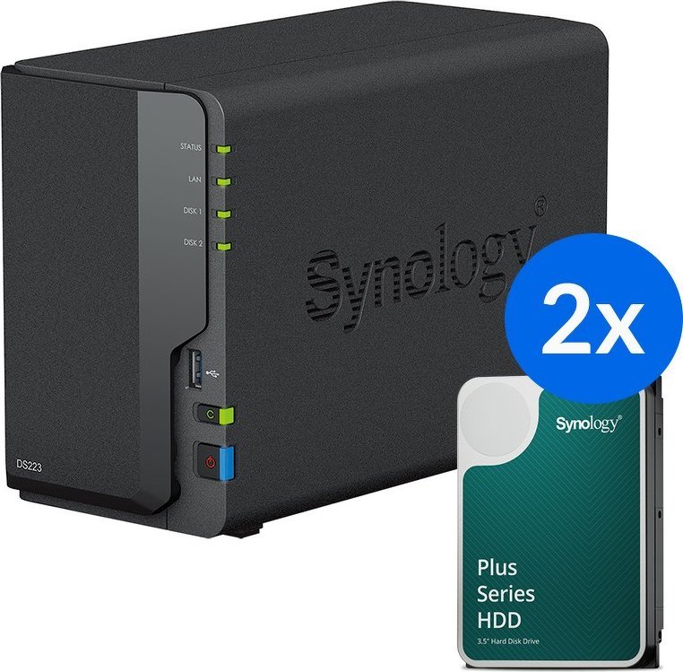 Synology DS223+2x HAT3300-4T (2x 4TB) |
