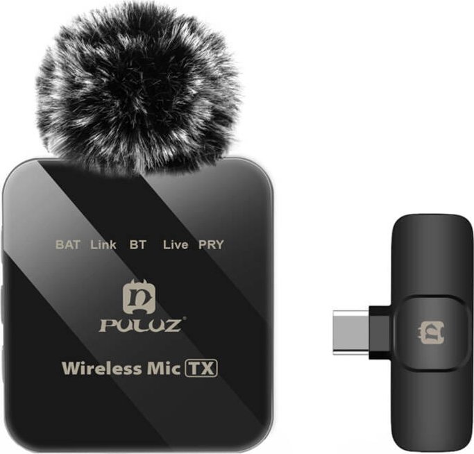 Wireless Lavalier Microphone PULUZ PU648B (USB-C)