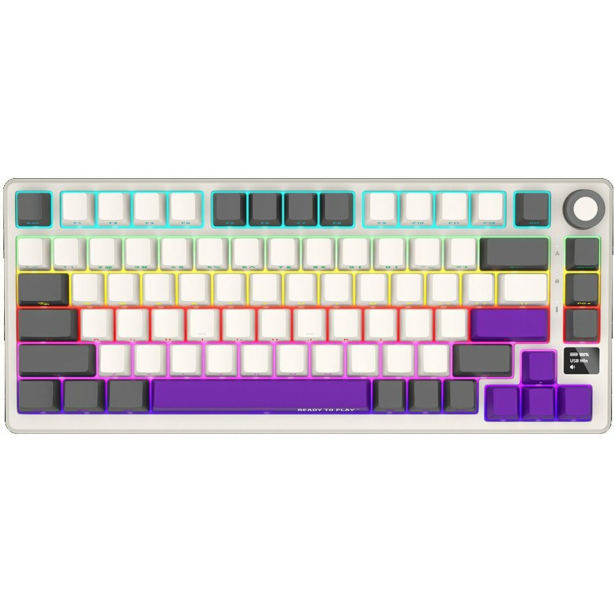 Klawiatura Lorgar KBP7075W Toxic Purple (LRG-KBP7075W-RT-US)