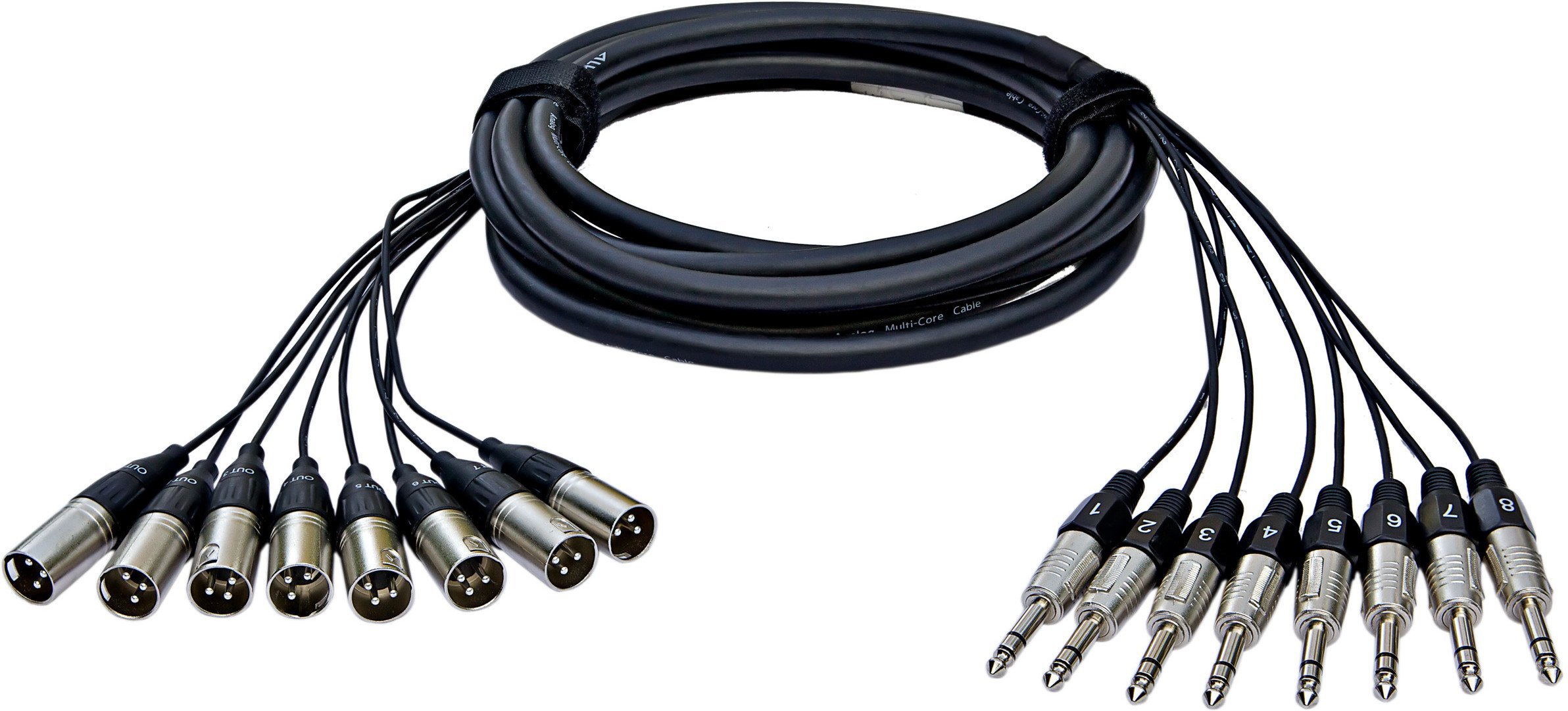 Kabel Alva XLR (męski) x8 -