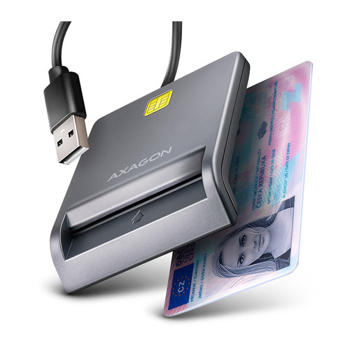 AXAGON Compact desktop USB contact Smart