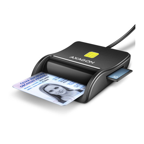 AXAGON  Compact desktop USB contact Smart/ID