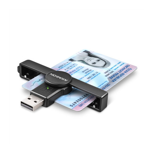 AXAGON Foldable pocket USB-A contact Smart/ID