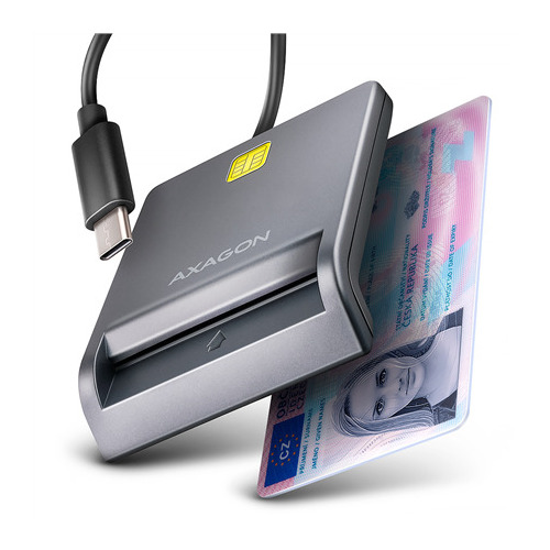 AXAGON  USB-C Smart Card FlatReader |
