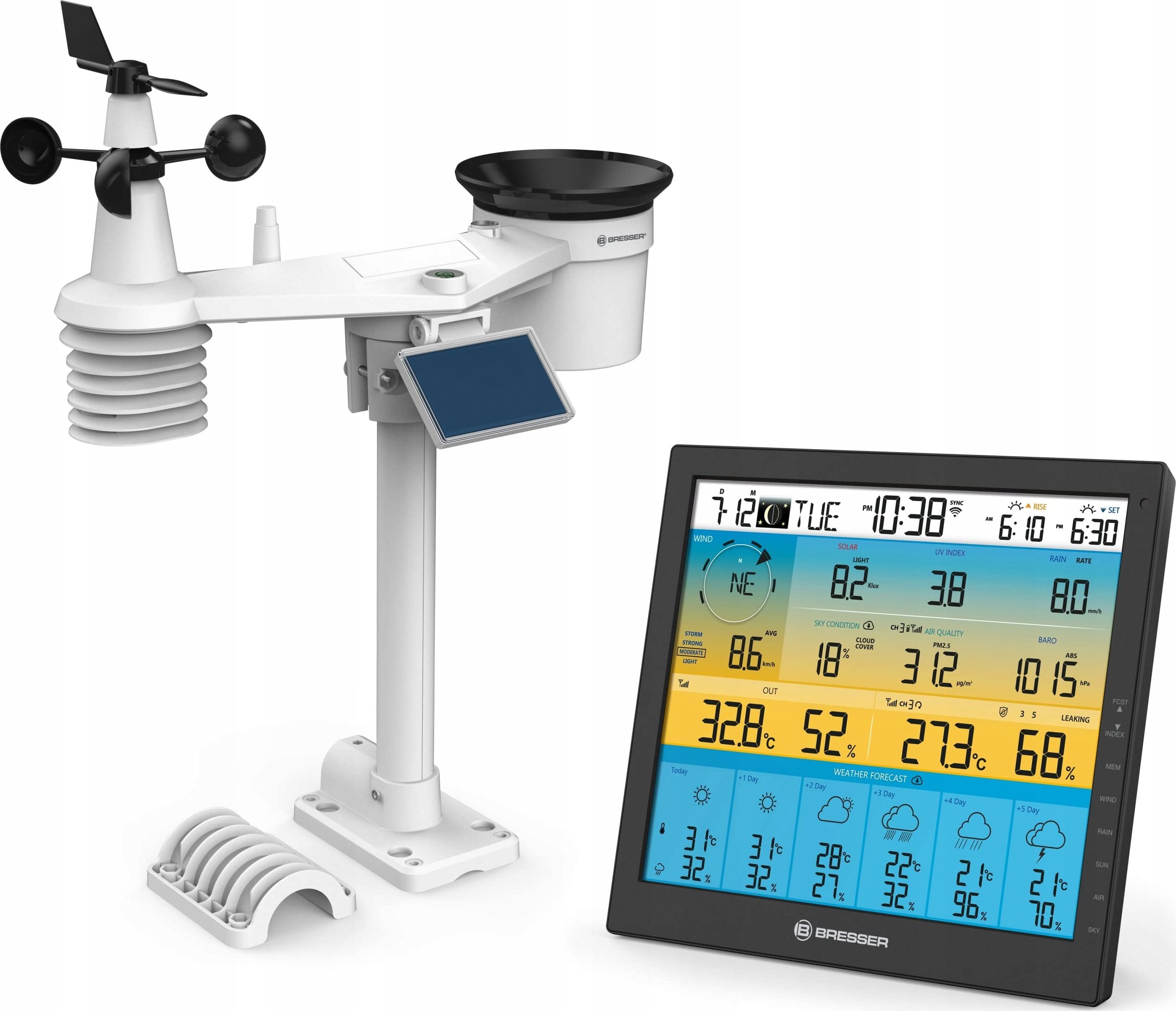 Bresser Weather Center 7-in-1 solar 6-days