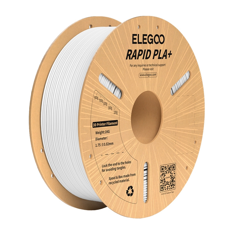 ELEGOO Rapid PLA+ Filament (White) |