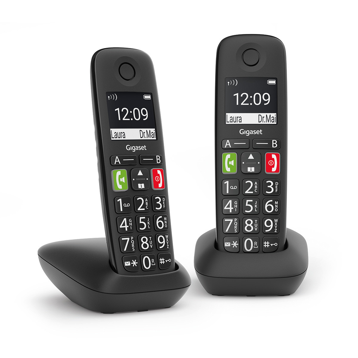 GIGASET WIRELESS PHONE E290 DUO BLACK
