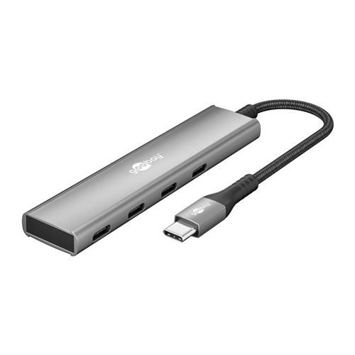 Goobay  Slim 4-Port USB Hub, USB-C