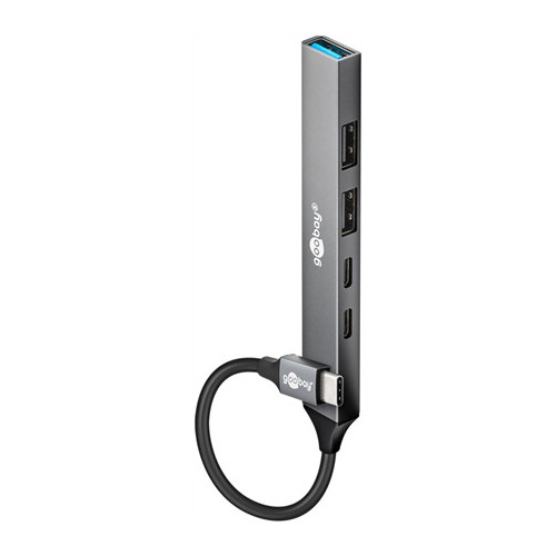 Goobay  Slim 5-Port USB Hub, USB-C
