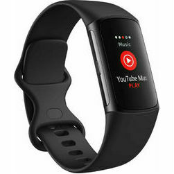 Google Fitbit Charge 6 Obsidian Band / Black Aluminum Case New, Openbox