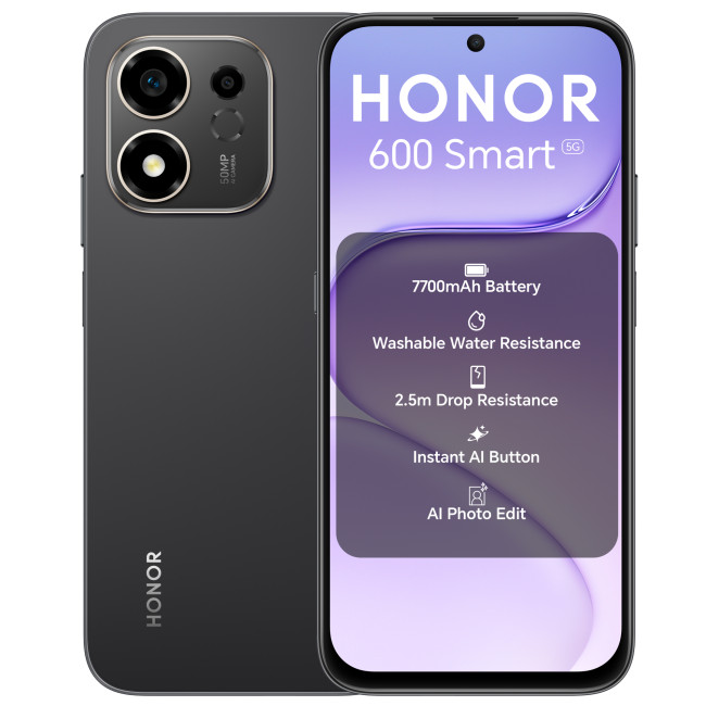 Honor 600 Smart 5G 4/128GB Black