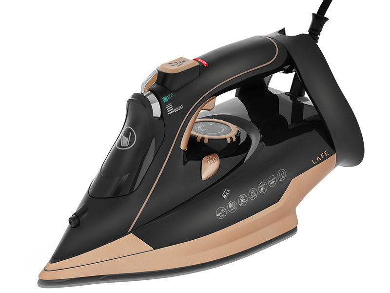 Lafe 47583 VaporMax Steam Iron, Black/Gold