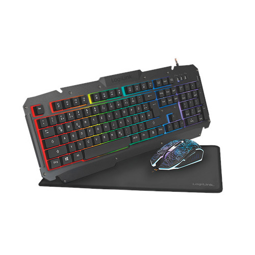 LogiLink Logilink Gaming-Set, keyboard, mouse and