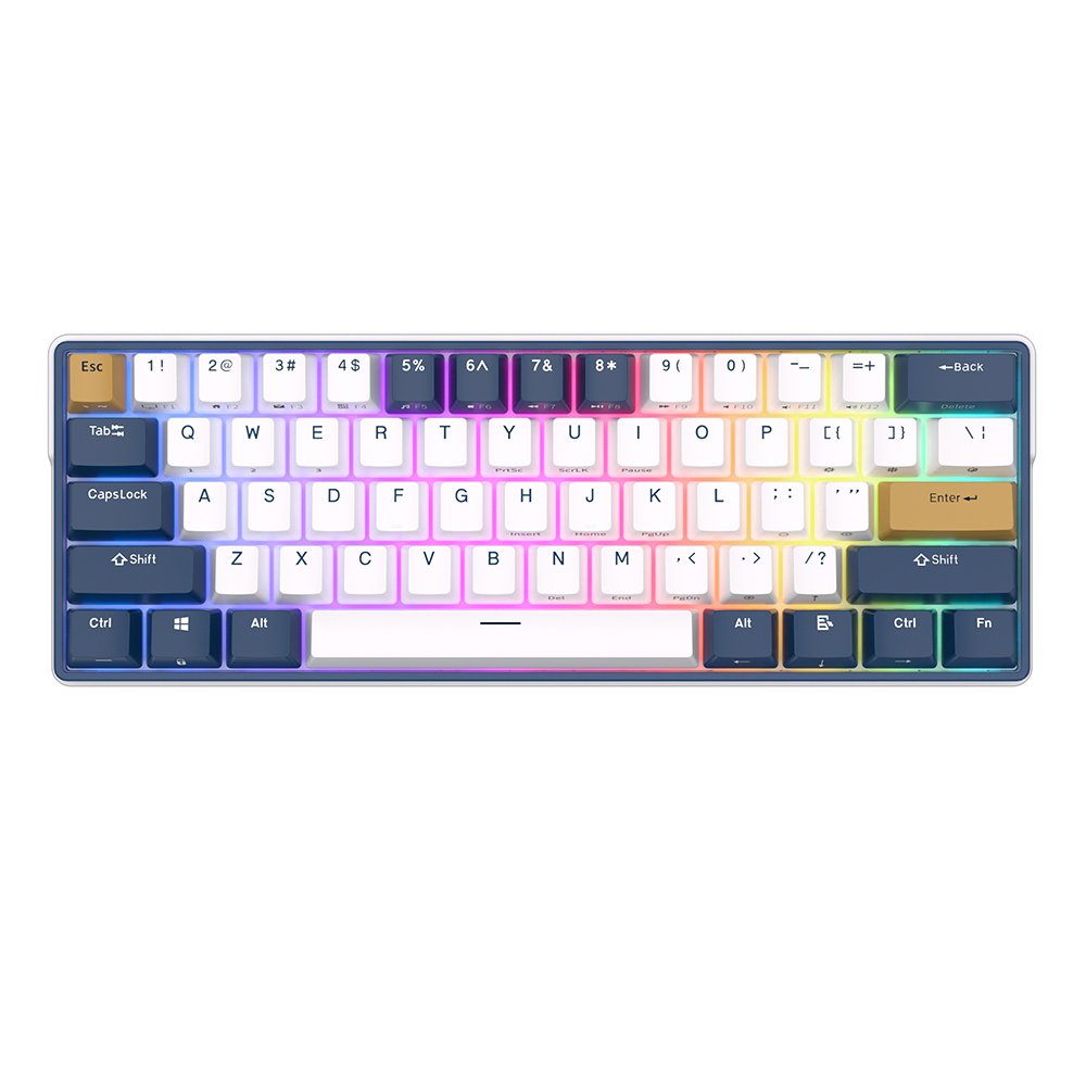 ROYAL KLUDGE RK61 Plus White, Sky
