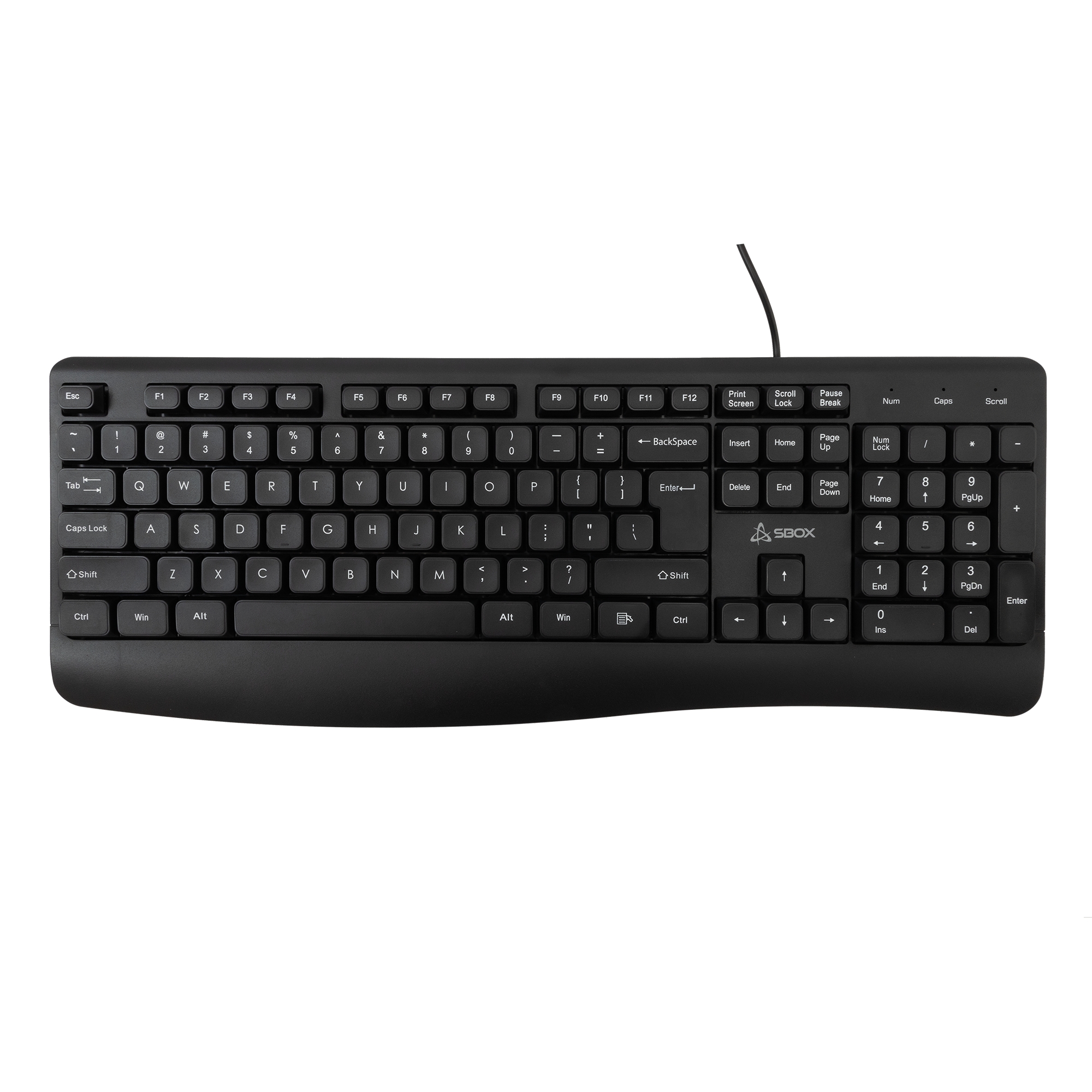 Sbox K-103 Keyboard US Black |