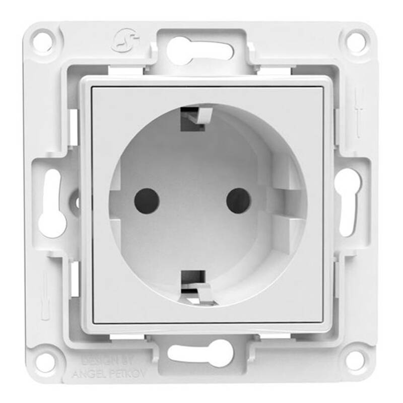 Shelly wall socket (white) | WallsocketWhite