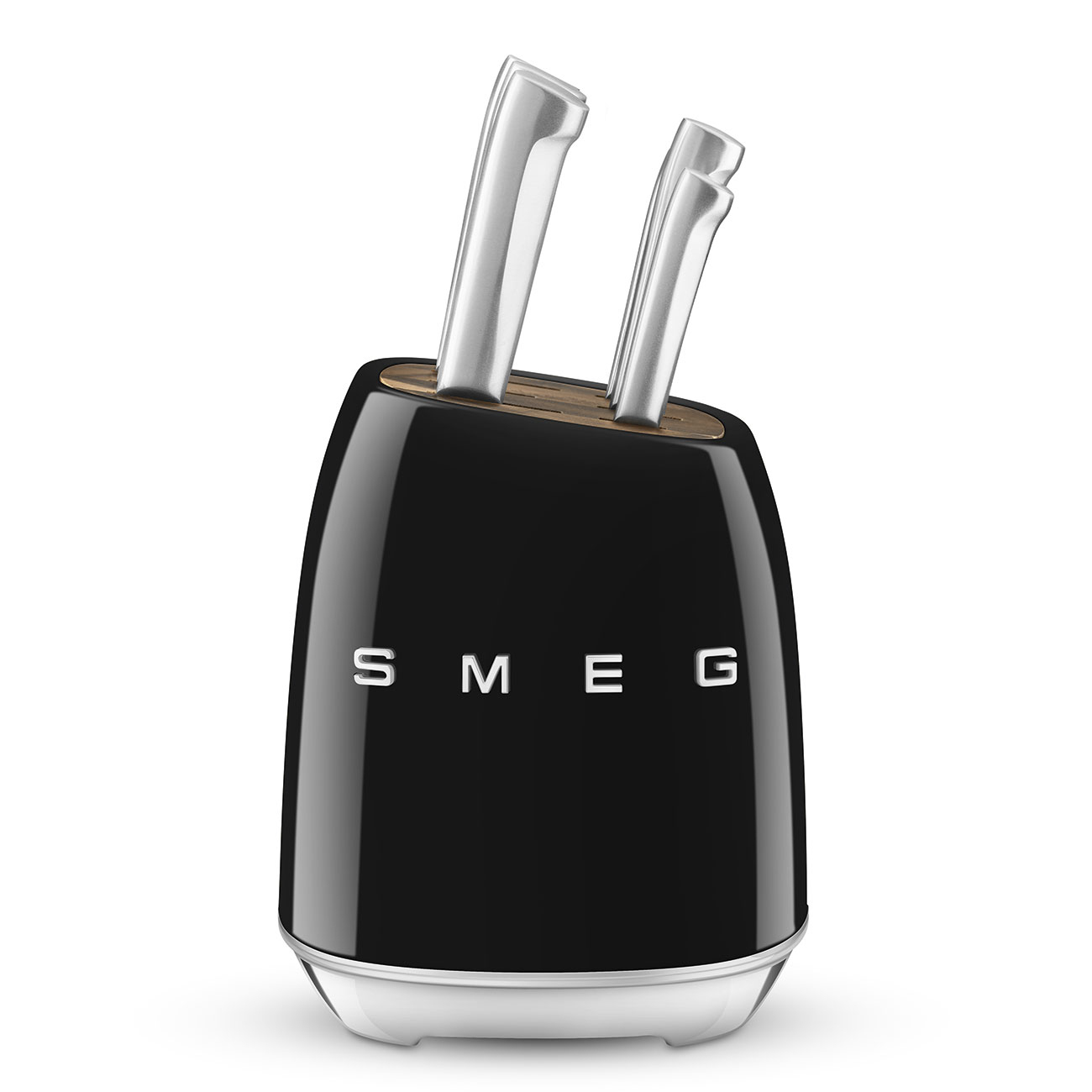 SMEG KNIFE BLOCK 50`s STYLE BLACK