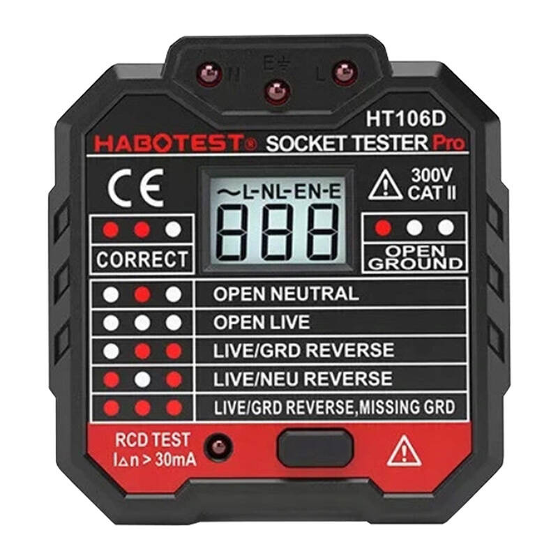 Socket tester with digital display Habotest