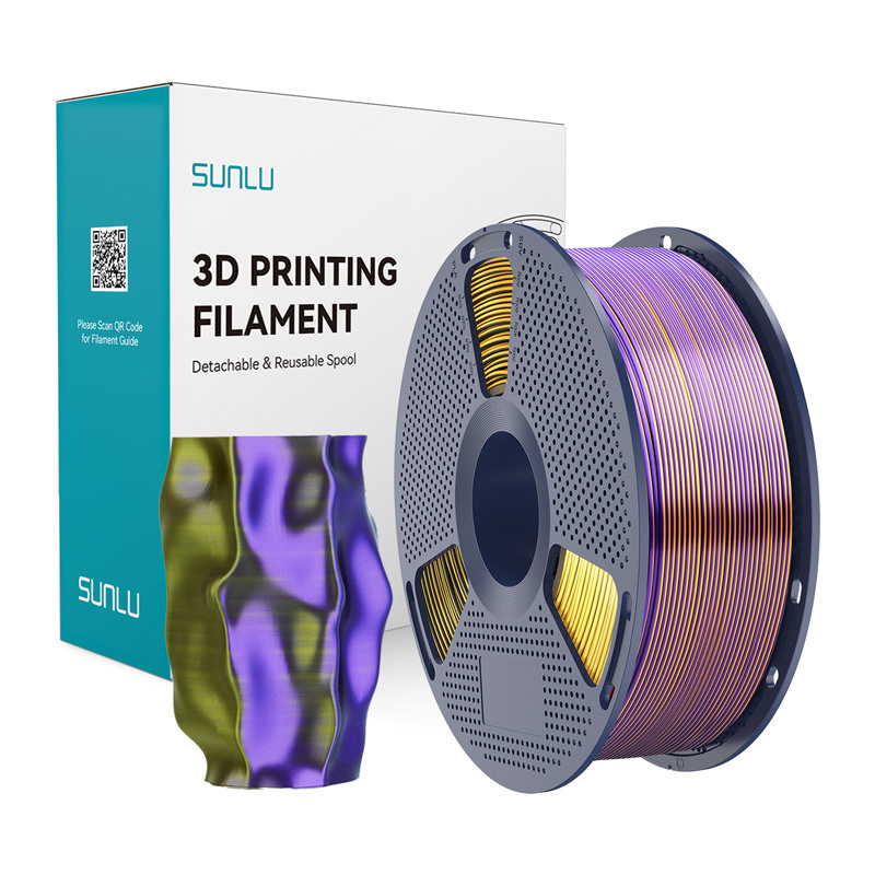 Sunlu PLA+ Silk Tri-Color Filament (Black