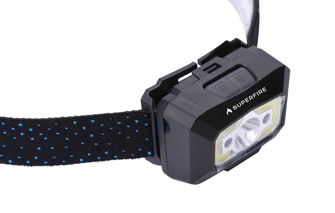 Superfire X30 headlamp, 340 lm, USB