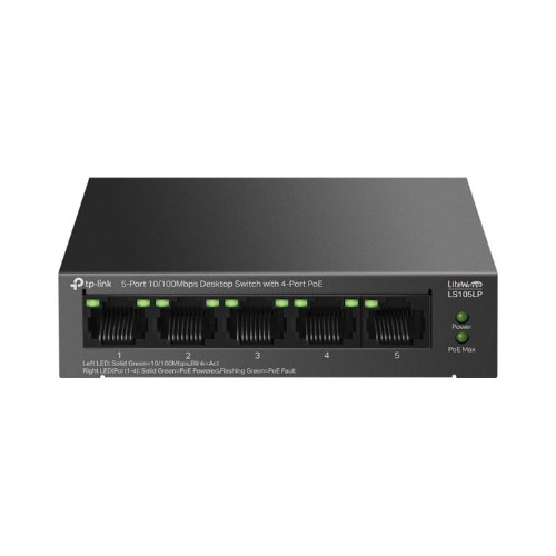 TP-LINK  | 5-Port 10/100Mbps  with 4-Port