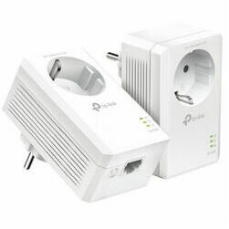 TP-LINK | AV1000 Gigabit Passthrough Powerline Starter Kit | TL-PA7017P KIT | 10/100/1000 Mbit/s | Ethernet LAN RJ-45 ports 1 | No Wi-Fi | Extra socket