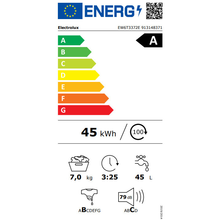 Veļas mašīna ELECTROLUX EW6T3372E | EW6T3372E