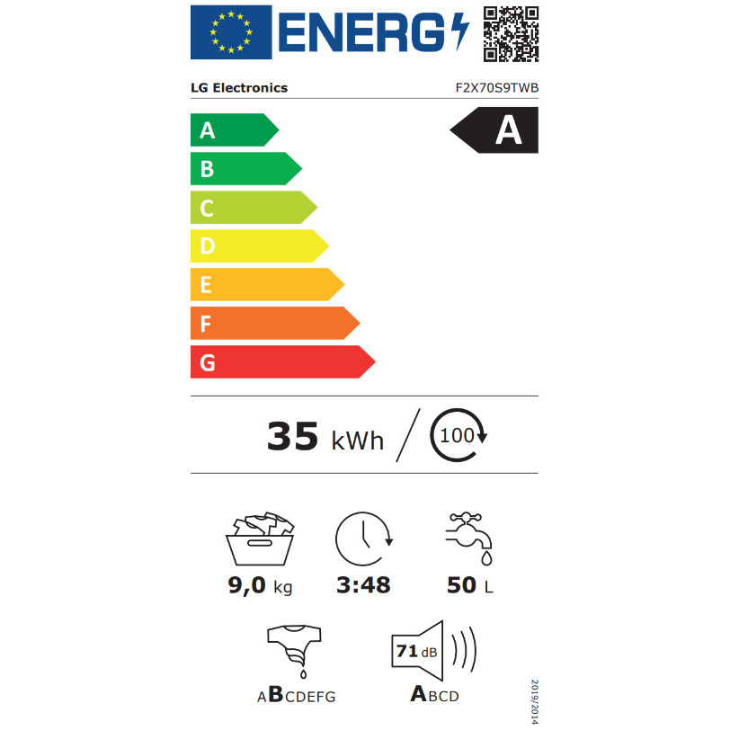 Veļas mašīna LG F2X70S9TWB | F2X70S9TWB