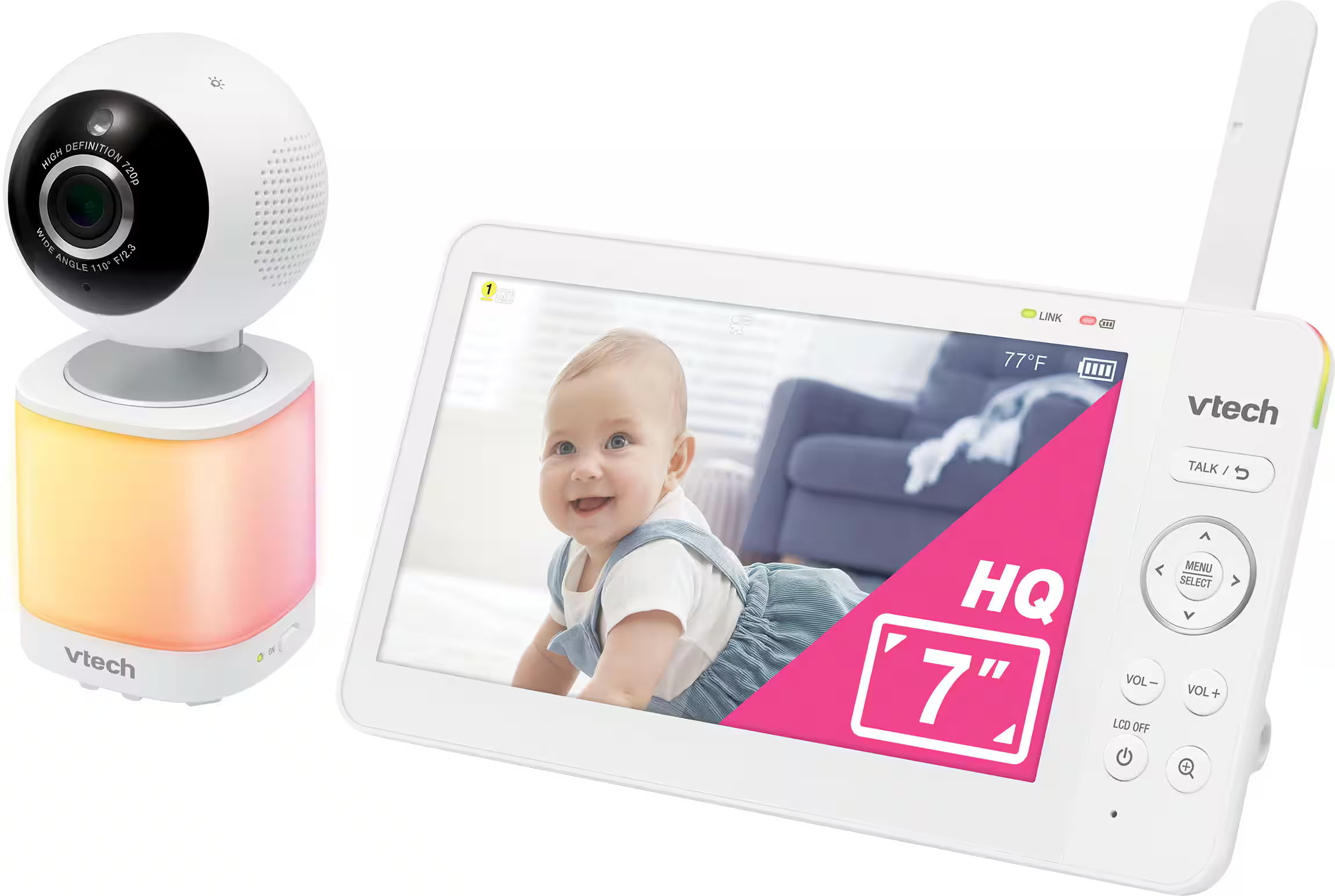 VTECH BABY MONITOR HQ 7" WITH