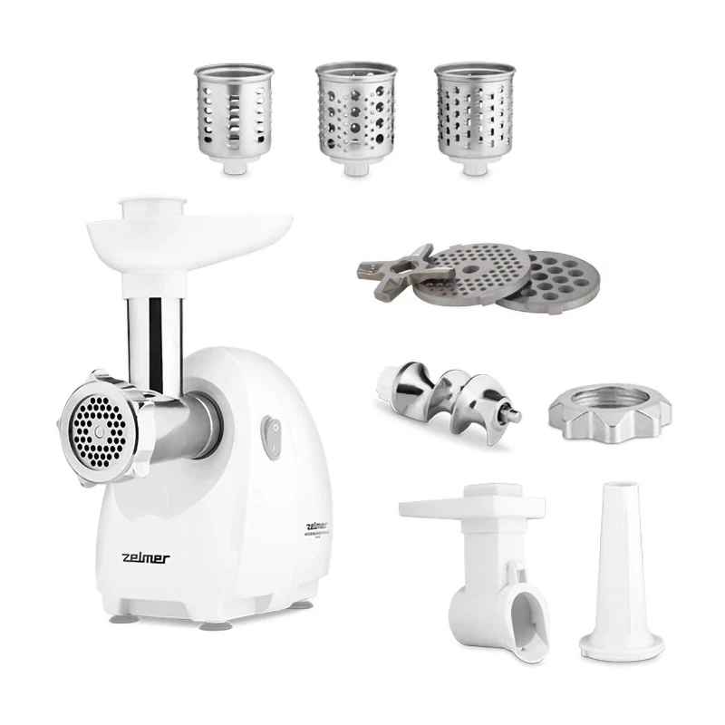 Zelmer ZMM4045B Meat Mincer, White/Steel |
